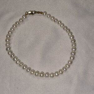 RTI 14k Gold Elegant FRESHWATER‎ Pearl Bracelet WITH GOLD CLASP